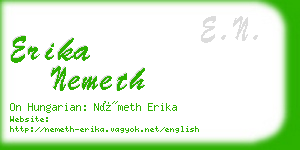 erika nemeth business card